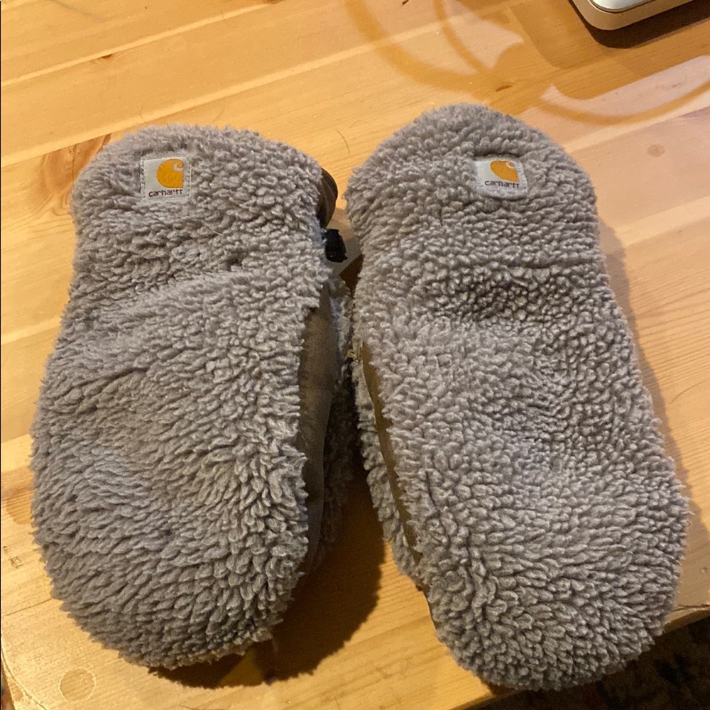 Carhartt Gray Sherpa Mittens